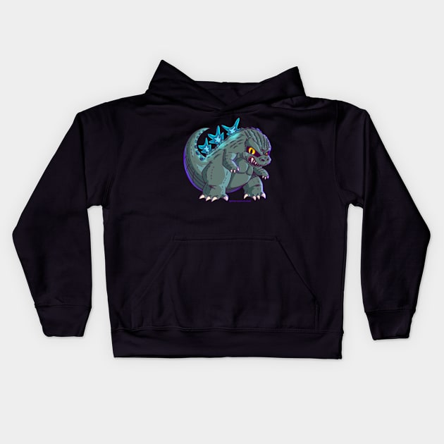 King of the Cute Monsters Kids Hoodie by MorenoArtwork